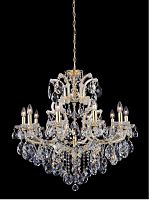 подвесная люстра crystal lux isabel sp11 gold/transparent золото в Костроме