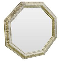 зеркало восьмиугольное бежевое с резьбой cozy beige в Костроме