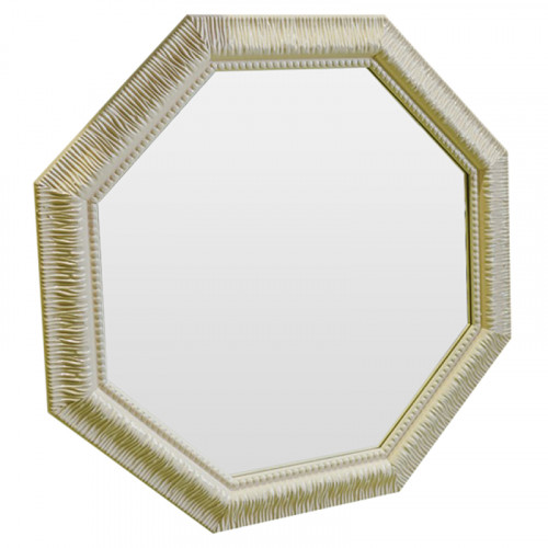 зеркало восьмиугольное бежевое с резьбой cozy beige в Костроме