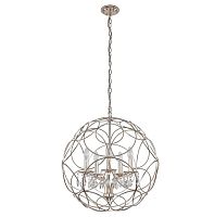 подвесная люстра crystal lux aria sp5 silver в Костроме