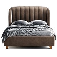 кровать двуспальная 160х200 коричневая tulip в Костроме