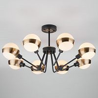 потолочная люстра eurosvet jasper 70093/8 черная белая в Костроме