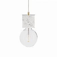 подвесной светильник marmor veldi bianco brass в Костроме