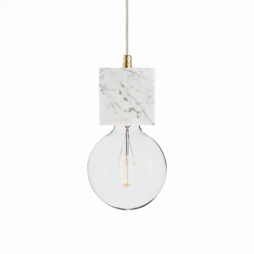 подвесной светильник marmor veldi bianco brass в Костроме
