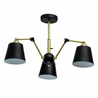 потолочная люстра mw-light таун 5 691011403 черная в Костроме