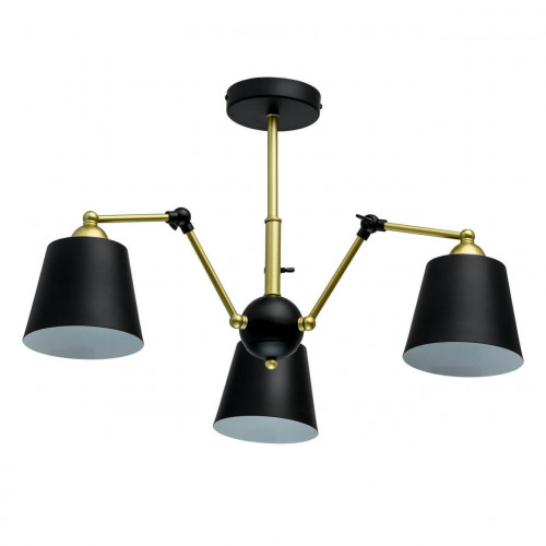 потолочная люстра mw-light таун 5 691011403 черная в Костроме