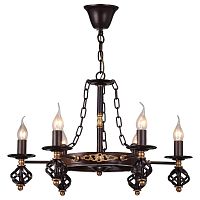 подвесная люстра arte lamp cartwheel a4550lm-6ck в Костроме