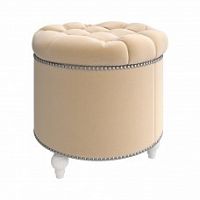 пуф круглый modena beige бежевый в Костроме