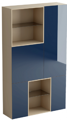 шкаф diamond 14 полок ясень, синий в Костроме