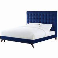 кровать eden 90х200 синий велюр р в Костроме