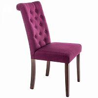 стул деревянный amelia dark walnut / fabric purple в Костроме
