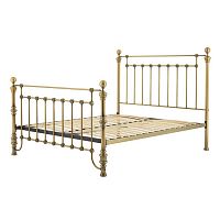 кованая двуспальная кровать 180х200 золотая blaine в Костроме