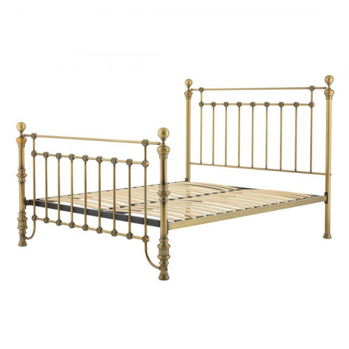 кованая двуспальная кровать 180х200 золотая blaine в Костроме