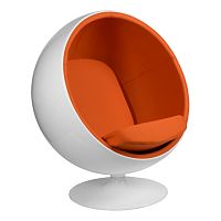 кресло eero aarnio style ball chair оранжевое в Костроме