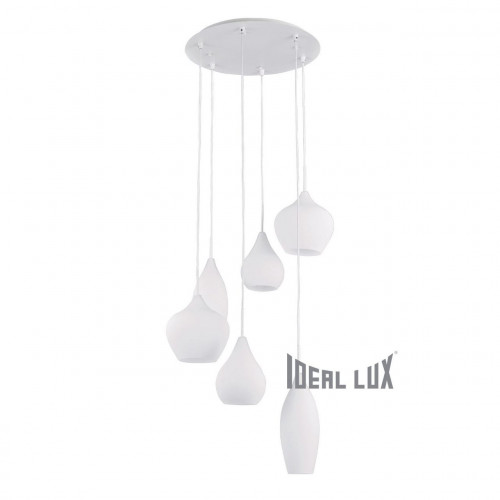 подвесная люстра ideal lux soft sp6 bianco в Костроме