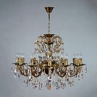 подвесная люстра ambiente alicante 8888/12 pb tear drop бронза в Костроме
