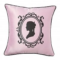 подушка с изображением женского силуэта ladies' profile pink в Костроме
