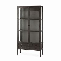 книжный шкаф altino витрина коричневый в Костроме