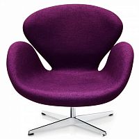 кресло swan chair фиолетовое в Костроме