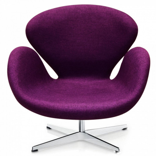 кресло swan chair фиолетовое в Костроме