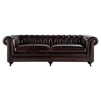 диван chesterfield lounge прямой темно-коричневый в Костроме