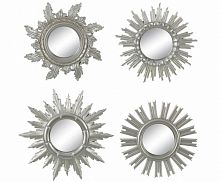 комплект зеркал-солнце в серебряных рамах silver sunny, 4 штуки в Костроме