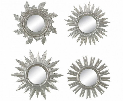 комплект зеркал-солнце в серебряных рамах silver sunny, 4 штуки в Костроме