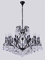подвесная люстра crystal lux magnifico sp19 black/transparent черная в Костроме