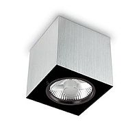 потолочный светильник ideal lux mood pl1 small square alluminio в Костроме