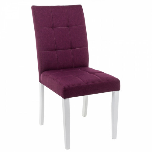 стул деревянный madina white / fabric purple в Костроме