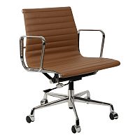 кресло eames style коричневая кожа в Костроме