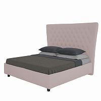 кровать двуспальная 180х200 пыльная роза из велюра quicksand в Костроме
