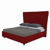 кровать двуспальная 180х200 красная из велюра quicksand в Костроме
