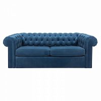 диван chesterfield прямой синий в Костроме