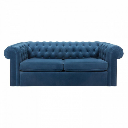 диван chesterfield прямой синий в Костроме