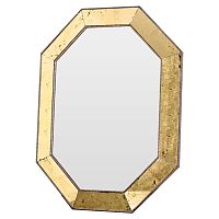зеркало золотое восьмиугольное в состаренной раме aristocrat gold в Костроме