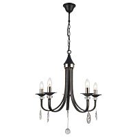 подвесная люстра arte lamp dallas a8540lm-5bk черная в Костроме
