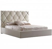 кровать двуспальная 160х200 бежевая kalibry в Костроме
