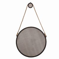 зеркало на ремне круглое металлическое большое диаметр 75 см iron and rope round в Костроме