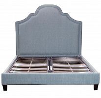 кровать двуспальная 160х200 бирюзовая из велюра guss в Костроме