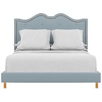 кровать двуспальная 180x200 голубая williams в Костроме