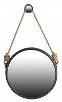 зеркало круглое на подвесе диаметр 50 см iron and rope в Костроме