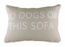 подушка с надписью no dogs on this sofa в Костроме