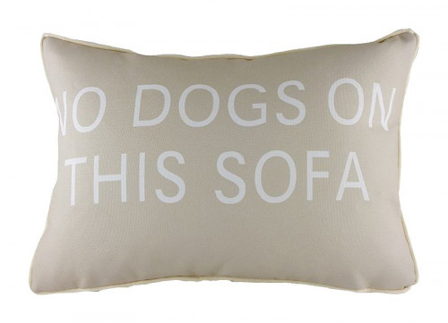 подушка с надписью no dogs on this sofa в Костроме