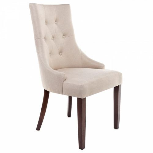 стул деревянный elegance dark walnut / fabric cream в Костроме