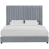 кровать двуспальная 160х200 серая mora в Костроме