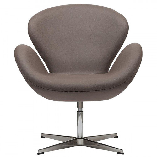 кресло swan chair серо-коричневая в Костроме