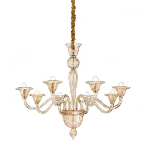 подвесная люстра ideal lux brigitta sp8 ambra в Костроме