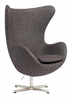 кресло egg chair кашемир серое в Костроме