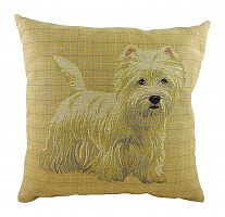 подушка с фото белого терьера westie в Костроме